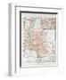 Map of Budapest Hungary 1899-null-Framed Giclee Print