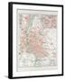 Map of Budapest Hungary 1899-null-Framed Giclee Print