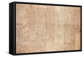 Map of Cairo, a Bird'S-Eye View, 1549-null-Framed Stretched Canvas