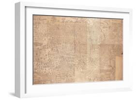 Map of Cairo, a Bird'S-Eye View, 1549-null-Framed Giclee Print