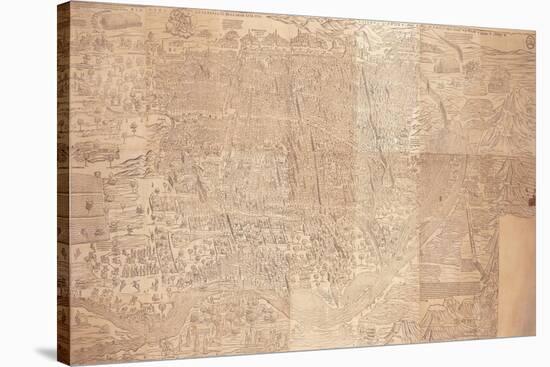 Map of Cairo, a Bird'S-Eye View, 1549-null-Stretched Canvas