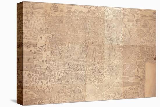 Map of Cairo, a Bird'S-Eye View, 1549-null-Stretched Canvas