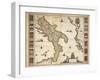 Map of Calabria Region-Joan Blaeu-Framed Giclee Print