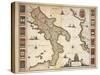 Map of Calabria Region-Joan Blaeu-Stretched Canvas