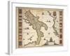 Map of Calabria Region-Joan Blaeu-Framed Giclee Print