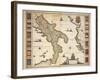 Map of Calabria Region-Joan Blaeu-Framed Giclee Print