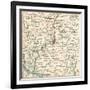 Map of Calcutta (C. 1900), Maps-Encyclopaedia Britannica-Framed Art Print