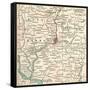 Map of Calcutta (C. 1900), Maps-Encyclopaedia Britannica-Framed Stretched Canvas