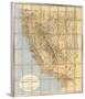 Map of California and Nevada, c.1874-null-Framed Art Print