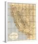 Map of California and Nevada, c.1874-null-Framed Art Print