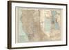 Map of California, Northern Part. United States. Inset Maps of San Francisco and Yosemite Valley-Encyclopaedia Britannica-Framed Art Print