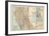 Map of California, Northern Part. United States. Inset Maps of San Francisco and Yosemite Valley-Encyclopaedia Britannica-Framed Art Print