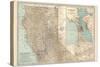 Map of California, Northern Part. United States. Inset Maps of San Francisco and Yosemite Valley-Encyclopaedia Britannica-Stretched Canvas