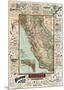 Map of California Roads for Cyclers, 1896-George W^ Blum-Mounted Giclee Print