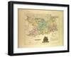 Map of Calvados France-null-Framed Giclee Print