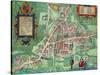 Map of Cambridge, from "Civitates Orbis Terrarum" by Georg Braun and Frans Hogenberg, circa 1572-Joris Hoefnagel-Stretched Canvas