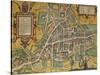 Map of Cambridge from Civitates Orbis Terrarum-null-Stretched Canvas