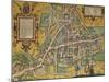 Map of Cambridge from Civitates Orbis Terrarum-null-Mounted Giclee Print