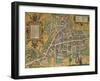 Map of Cambridge from Civitates Orbis Terrarum-null-Framed Giclee Print