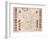 Map of Cambridgeshire, Published Amsterdam c.1647-48-W.j. Blaeu-Framed Giclee Print