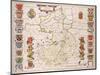 Map of Cambridgeshire, Published Amsterdam c.1647-48-W.j. Blaeu-Mounted Giclee Print