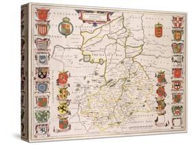 Map of Cambridgeshire, Published Amsterdam c.1647-48-W.j. Blaeu-Stretched Canvas