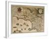 Map of Campania, 16th Century-null-Framed Giclee Print