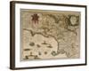 Map of Campania, 16th Century-null-Framed Giclee Print