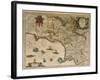 Map of Campania, 16th Century-null-Framed Giclee Print