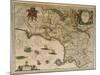 Map of Campania, 16th Century-null-Mounted Giclee Print