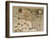 Map of Campania, 16th Century-null-Framed Giclee Print