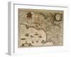 Map of Campania, 16th Century-null-Framed Giclee Print