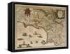 Map of Campania, 16th Century-null-Framed Stretched Canvas