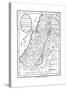 Map of Canaan Divided into the Twelve Tribes of Israel, C1830-null-Stretched Canvas