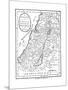 Map of Canaan Divided into the Twelve Tribes of Israel, C1830-null-Mounted Premium Giclee Print