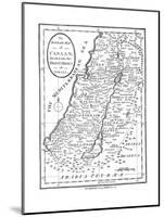 Map of Canaan Divided into the Twelve Tribes of Israel, C1830-null-Mounted Giclee Print