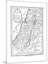 Map of Canaan Divided into the Twelve Tribes of Israel, C1830-null-Mounted Giclee Print
