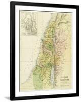 Map of Canaan, or Palestine, Published by A.K Johnstone-null-Framed Giclee Print