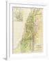 Map of Canaan, or Palestine, Published by A.K Johnstone-null-Framed Giclee Print