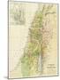 Map of Canaan, or Palestine, Published by A.K Johnstone-null-Mounted Giclee Print