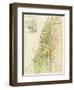 Map of Canaan, or Palestine, Published by A.K Johnstone-null-Framed Giclee Print