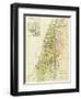 Map of Canaan, or Palestine, Published by A.K Johnstone-null-Framed Giclee Print