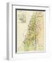 Map of Canaan, or Palestine, Published by A.K Johnstone-null-Framed Giclee Print