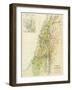 Map of Canaan, or Palestine, Published by A.K Johnstone-null-Framed Giclee Print