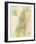 Map of Canaan, or Palestine, Published by A.K Johnstone-null-Framed Giclee Print