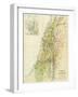 Map of Canaan, or Palestine, Published by A.K Johnstone-null-Framed Giclee Print