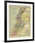 Map of Canaan-Philip Richard Morris-Framed Giclee Print