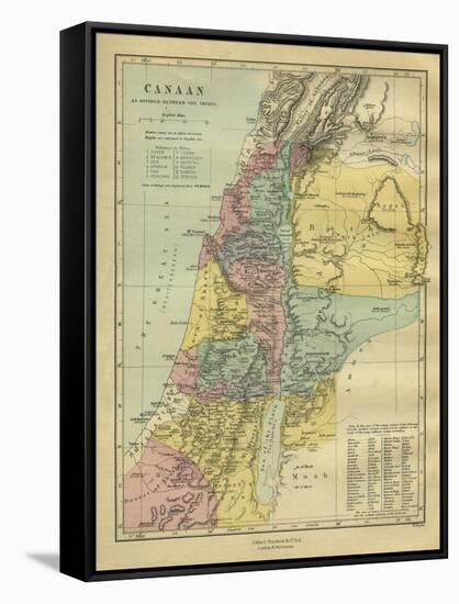 Map of Canaan-Philip Richard Morris-Framed Stretched Canvas