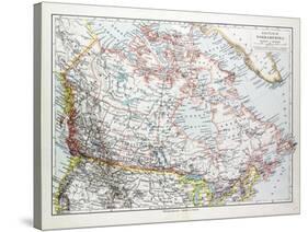 Map of Canada 1899-null-Stretched Canvas