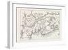 Map of Canada and Nova Scotia, from Joannes De Salt's America Utriusque Descriptio, 1633, 1870S-null-Framed Giclee Print